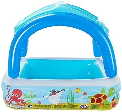 Bestway pripučiamas baseinas su stogeliu, 140x140x114 cm