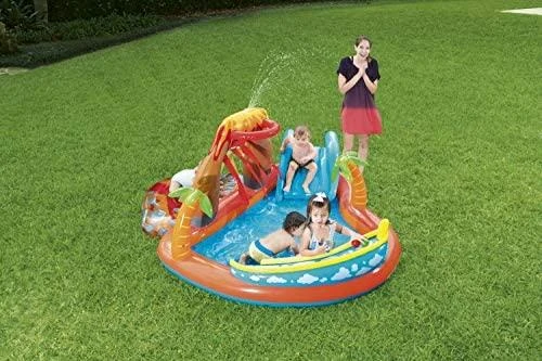 Bestway pripučiama žaidimų aikštelė - baseinas Ugnikalnis 265x265x104 cm (53069)