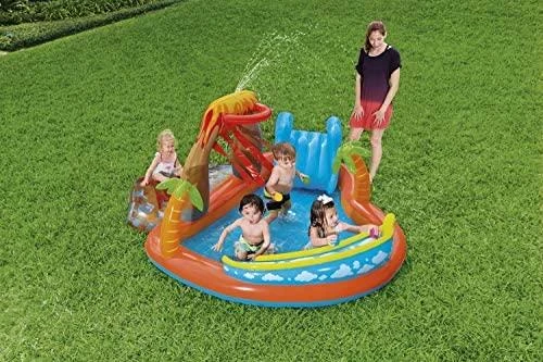 Bestway pripučiama žaidimų aikštelė - baseinas Ugnikalnis 265x265x104 cm (53069)