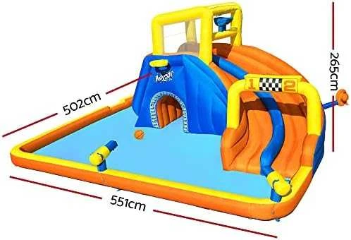 Bestway didžiulė VANDENS ŽAIDIMŲ AIKŠTELĖ 551x502x265cm čiuožykla 53377