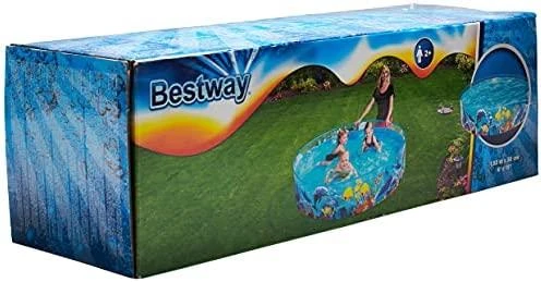 Ramstinis baseinas Bestway Fill N Fun Odyssey 55030, 183x38 cm, mėlynas