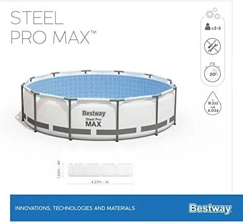 Rėminis baseinas 14 FT 427 x 122 cm STEEL PRO MAX BESTWAY