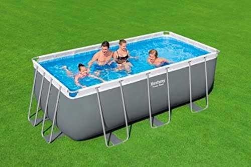 Stovas prie baseino 412 cm x 201 cm x 122 cm POWER STEEL BESTWAY