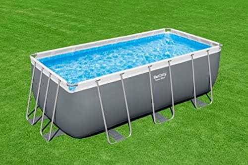Stovas prie baseino 412 cm x 201 cm x 122 cm POWER STEEL BESTWAY