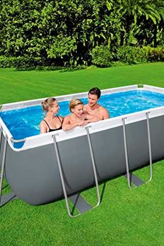 Stovas prie baseino 412 cm x 201 cm x 122 cm POWER STEEL BESTWAY