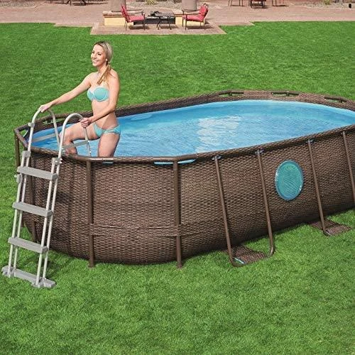 Bestway 107 cm kopėčios prie pintos imitacijos karkasinio baseino