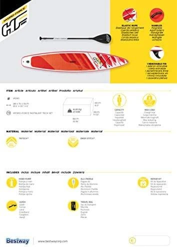 Bestway Hydro-Force Fastblast Tech Set Irklentė, 381x76x15cm