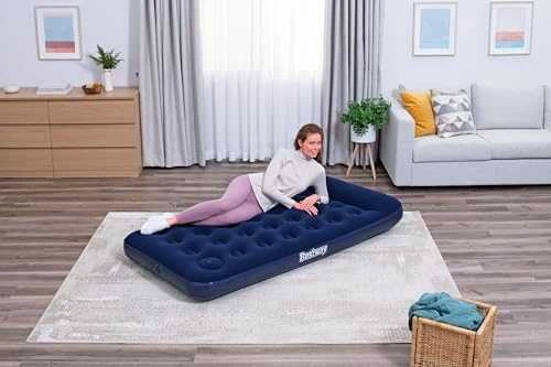 Bestway Pripučiamas vienvietis čiužinys su įmontuota kojine pompa ir pagalve 185x99x28cm 67224