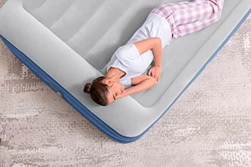 Pripučiamas čiužinys BESTWAY Tritech, pilka/mėlynas, 203 cm x 152 cm x 46 cm