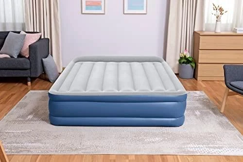 Pripučiamas čiužinys BESTWAY Tritech, pilka/mėlynas, 203 cm x 152 cm x 46 cm