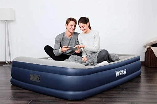 Bestway 67630 pripučiamas čiužinys 203x152x46 cm su integruota elektrine pompa