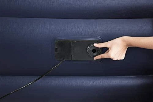 Bestway 67630 pripučiamas čiužinys 203x152x46 cm su integruota elektrine pompa