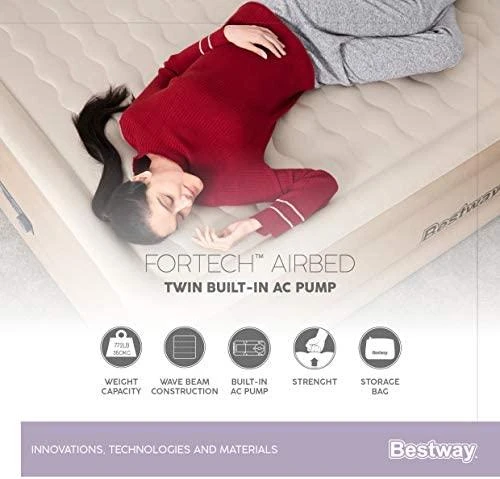 Bestway Fortech Pripučiama lova su įmontuota AC pompa, didelė