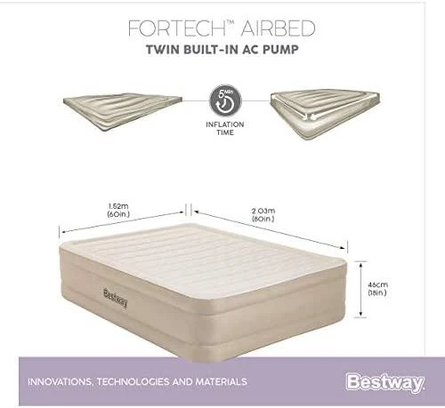 Bestway Fortech Pripučiama lova su įmontuota AC pompa, didelė