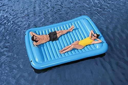 Bestway PLAUKIOJANTI SALA pripučiamas vandens čiužinys 4 asmenims 360 kg 269 x 183 cm 43542