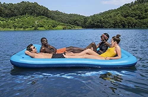 Bestway PLAUKIOJANTI SALA pripučiamas vandens čiužinys 4 asmenims 360 kg 269 x 183 cm 43542