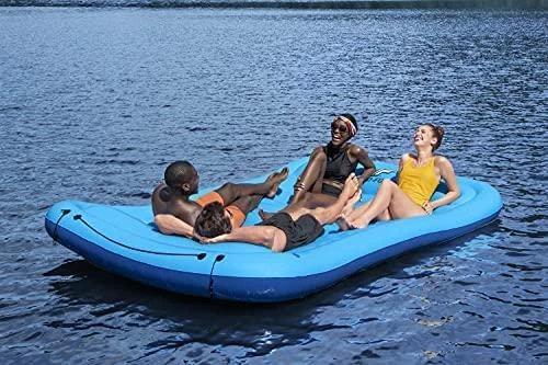Bestway PLAUKIOJANTI SALA pripučiamas vandens čiužinys 4 asmenims 360 kg 269 x 183 cm 43542