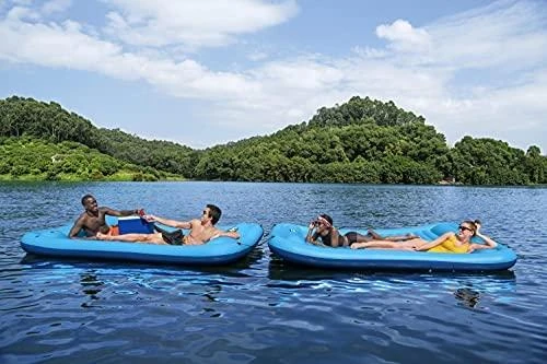 Bestway PLAUKIOJANTI SALA pripučiamas vandens čiužinys 4 asmenims 360 kg 269 x 183 cm 43542