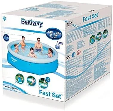 Bestway Fast Set Pripučiamas baseinas, apvalus, 305x76cm, 57266