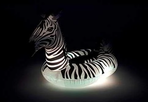 Pripučiamas plaustas Zebra LED Bestway, 254 x 142 cm