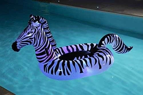 Pripučiamas plaustas Zebra LED Bestway, 254 x 142 cm