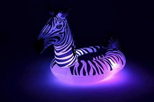 Pripučiamas plaustas Zebra LED Bestway, 254 x 142 cm