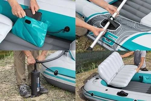 Bestway Pripučiama valtis „Adventure Elite™ X5“ 5 asmenims + irklai 315 x 166 cm 65159