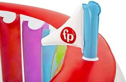 Bestway Fisher-Price Bouncetopia pritūpimo lėkštė su įmontuotu siurbliu, 85 kg, 3 metai, Įmontuotas oro siurblys, Įvairių spalvų, 10,1kg