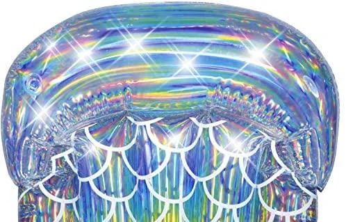 BESTWAY pripučiamas čiužinys Iridescent Mermaid Tail, 1.93m x 1.01m, 43413