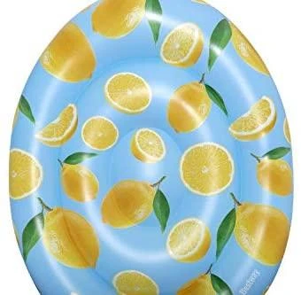 BESTWAY pripučiamas čiužinys Scentsational Lemon, 1.76mx 1.22m, 43392
