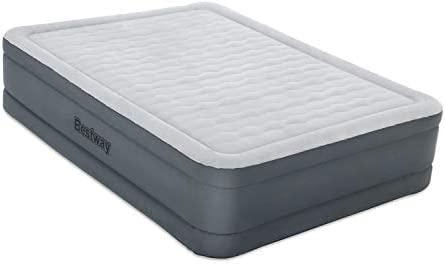 "Bestway® Fortech™" Pripučiamas dvivietis čiužinys "Snugable Top™" įmontuotas kintamosios srovės siurblys, 203 x 152 x 46 cm