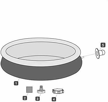 Bestway Fast Set™ apvalus baseinas 4,57 m x 1,07 m