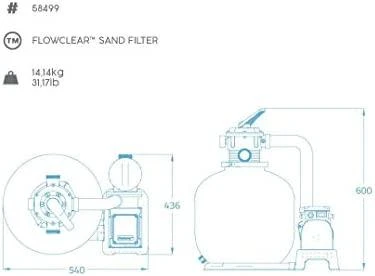 Bestway 58499 baseino priedas Smėlio filtro rinkinys