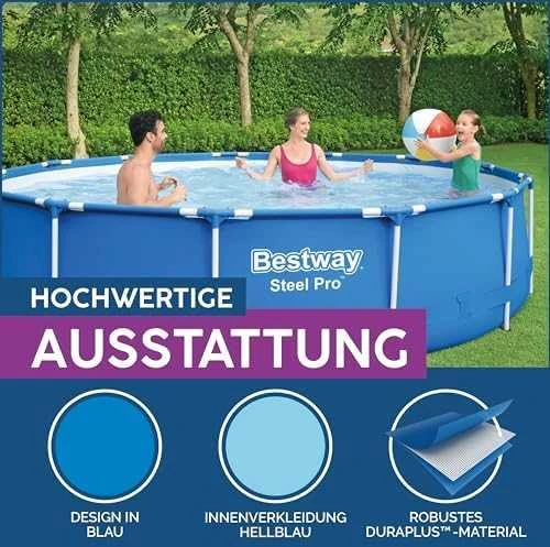 Bestway karkasinis baseinas 396cm Steel Pro (5612E)