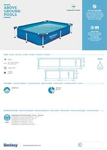 Baseinas Bestway Steel Pro