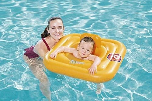 BESTWAY pripučiamas plaukimo ratas - sėdynė kūdikiui Swim Safe A 76cm, 32050