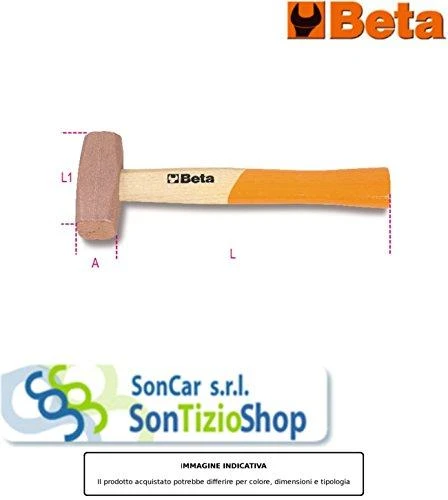 Beta Tools Specialus plaktukas su medine rankena 800g 280mm (1385/800)