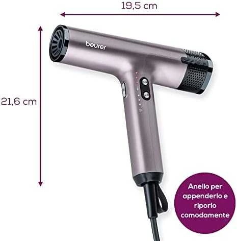 Sveikata ir asmeninė priežiūra - Beurer Plaukų džiovintuvas HC 100 1700W Metal Pilkas