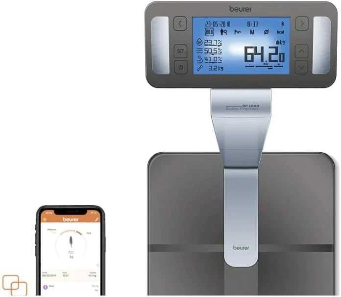 Diagnostinės bluetooth svarstyklės Beurer, rankos+kojos