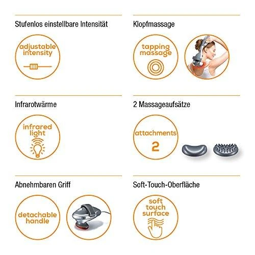 Beurer Infraraudonųjų spindulių smūginis masažuoklis MG70