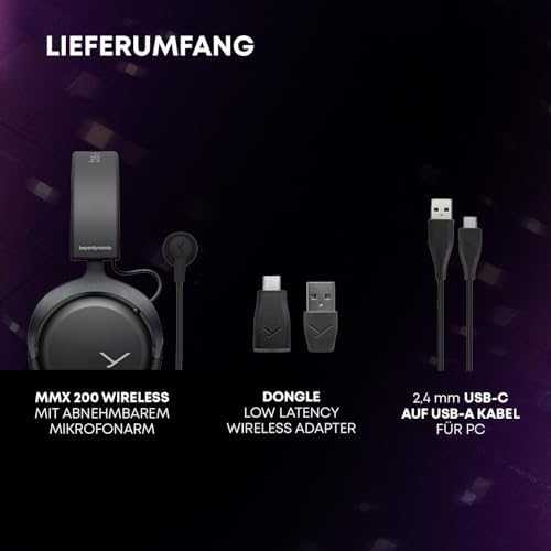 Beyerdynamic MMX 200 Ausinės Žaidimams, Over-Ear, Belaidės, Pilkas | Beyerdynamic