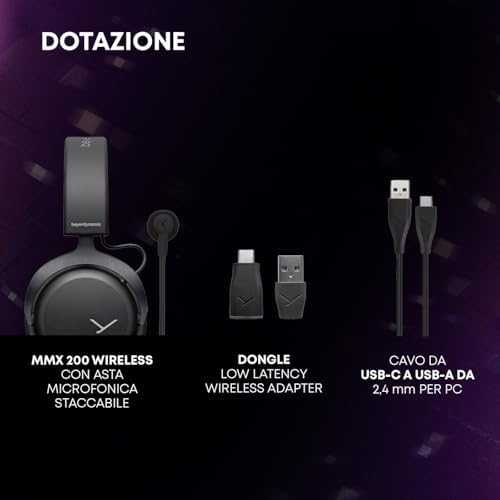 Beyerdynamic MMX 200 Ausinės Žaidimams, Over-Ear, Belaidės, Juodas | Beyerdynamic