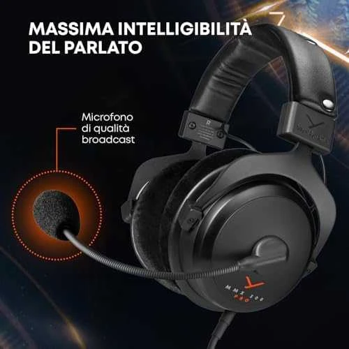 Beyerdynamic MMX 300 Pro Laidinės žaidimų ausinės | Closed-Back | 3.5 mm, Juodos spalvos