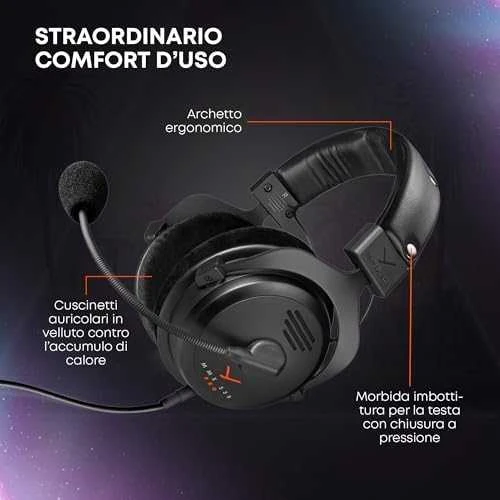 Beyerdynamic MMX 330 Pro Laidinės žaidimų ausinės | Open-Back | Juoda | 3.5 mm