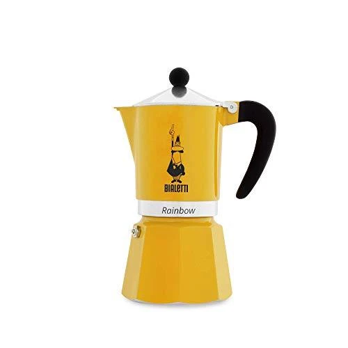 Bialetti Rainbow geltonas geizerinis 6 puodelių kavinukas