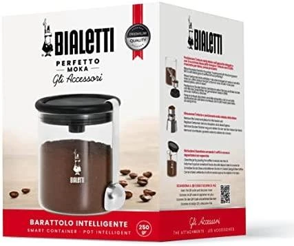 Stiklinis kavos indelis, padedantis išvengti atliekų susidarymo, „Bialetti“