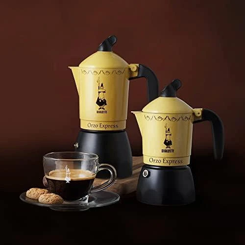 Bialetti Orzo Express geltonos kavinės komplektas
