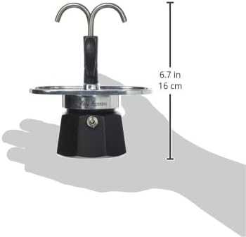 Kavinukas Bialetti Mini Express, 2 puodeliams, juodas