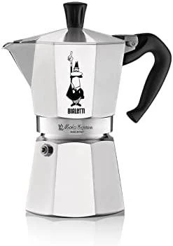 Bialetti Moka Express: aštuoniakampis aliuminio kavinukas