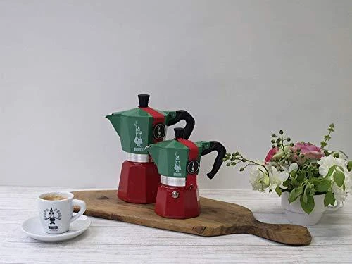 Bialetti Moka Express Italia 3TZ (150 ml) raudona-žalia